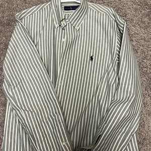 Grey and white long sleeve Ralph Lauren